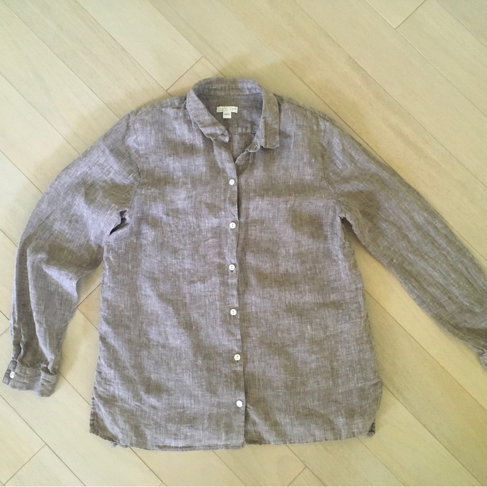 J. Jill Linen Button-Up Shirt - Picture 3 of 7